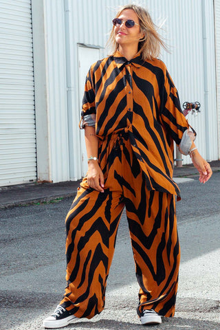 Hendrix Button Up - Tiger