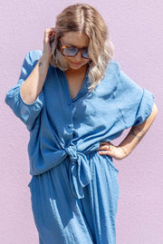 Burleigh Shirt - Steel Blue
