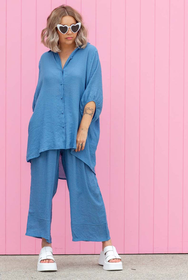 Burleigh Shirt - Steel Blue