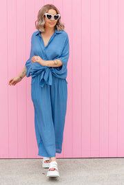 Burleigh Shirt - Steel Blue