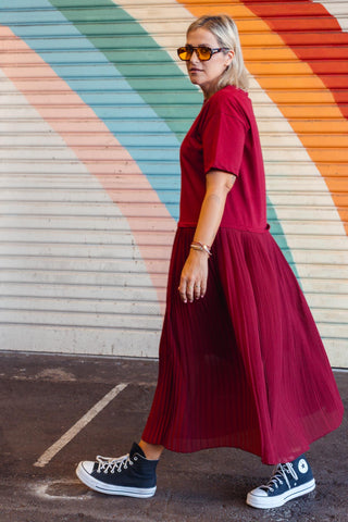 Cassidy Dress - Burgundy