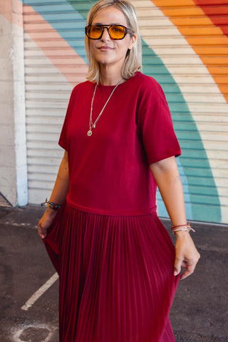 Cassidy Dress - Burgundy