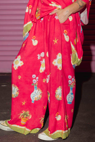 Classic Lounge Pants - Scarlet Garden