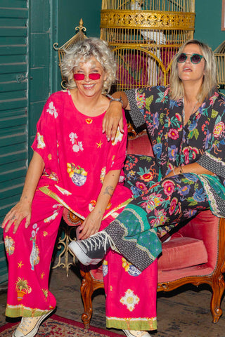 Classic Drape Top - Scarlet Garden