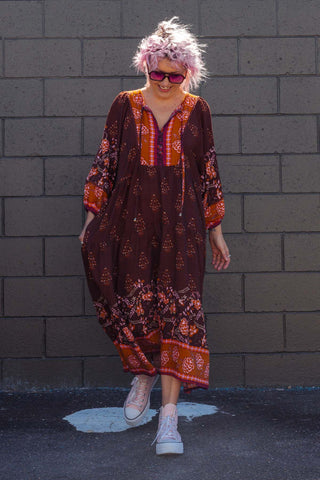Classic Boho Dress - Amber