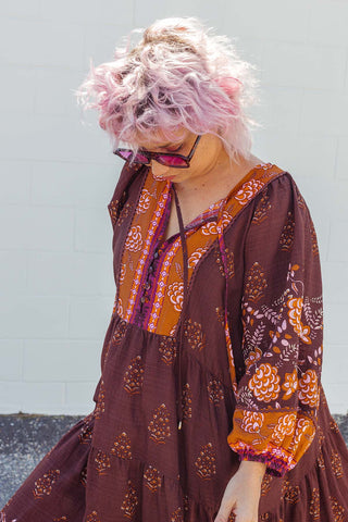 Classic Boho Dress - Amber
