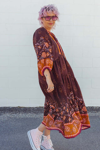 Classic Boho Dress - Amber