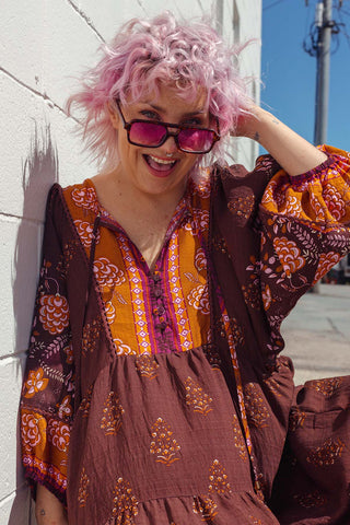 Classic Boho Dress - Amber