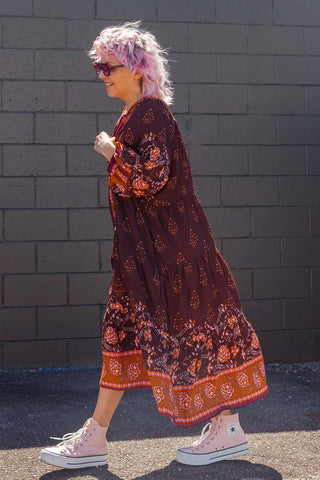 Classic Boho Dress - Amber
