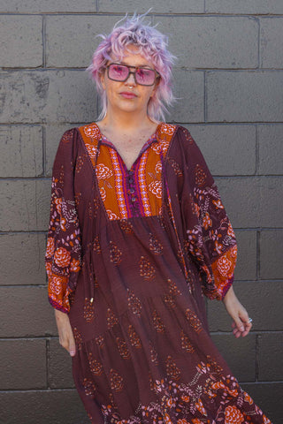 Classic Boho Dress - Amber