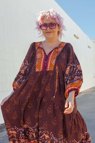 Classic Boho Dress - Amber