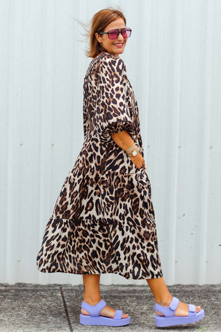Classic Boho Dress - Leopard