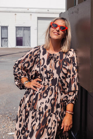 Classic Boho Dress - Leopard