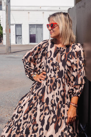 Classic Boho Dress - Leopard
