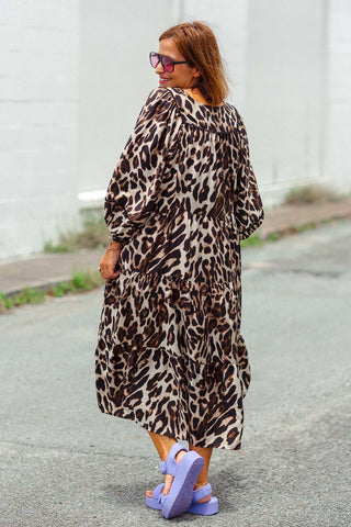 Classic Boho Dress - Leopard