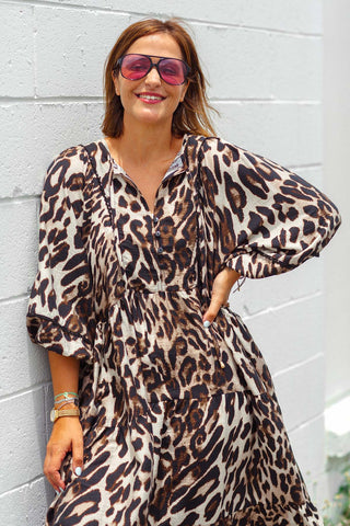 Classic Boho Dress - Leopard