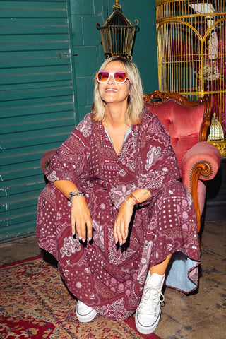 Classic Boho Dress - Red Ochre