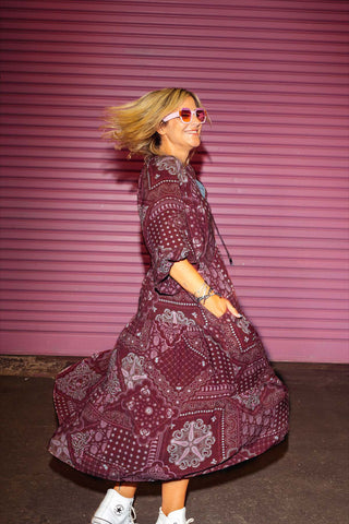 Classic Boho Dress - Red Ochre