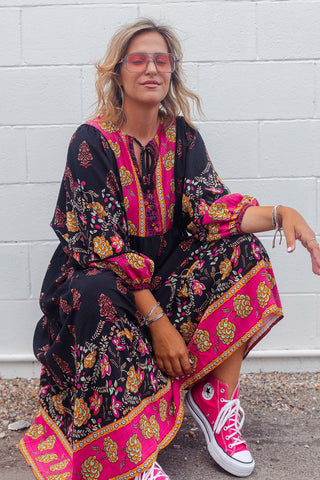 Classic Boho Dress - Seraphina Black