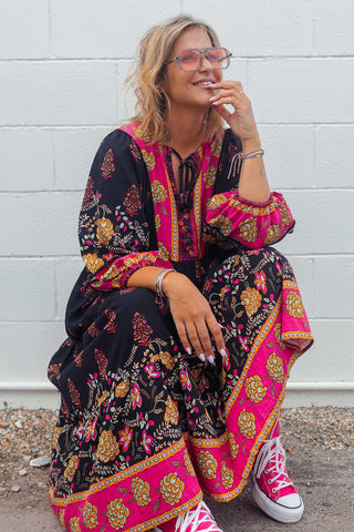 Classic Boho Dress - Seraphina Black