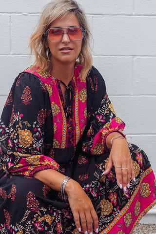 Classic Boho Dress - Seraphina Black