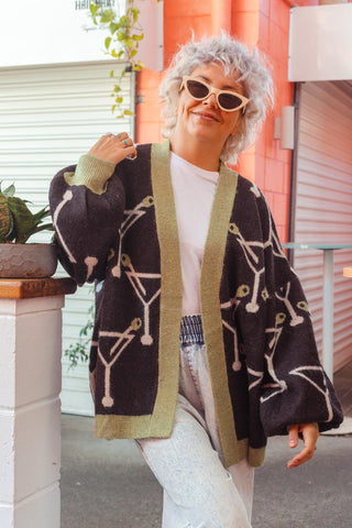 Classic Relaxed Cardi -  Dirty Martini