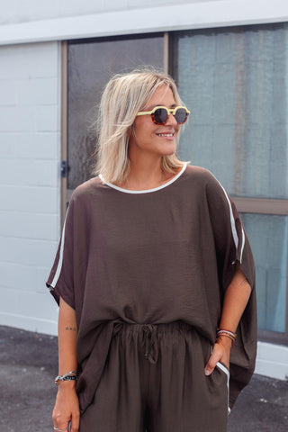 Classic Drape Top - Chocolate