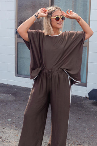 Classic Drape Top - Chocolate