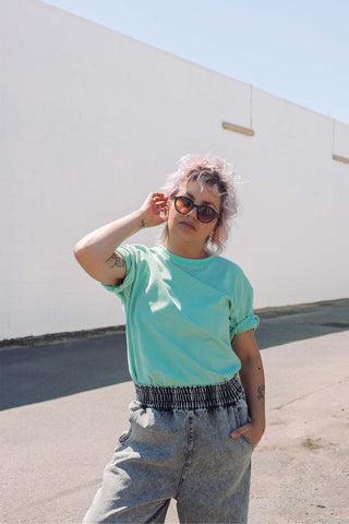Coastal Stripe Tee - Green