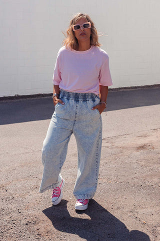 Coastal Stripe Tee - Pink