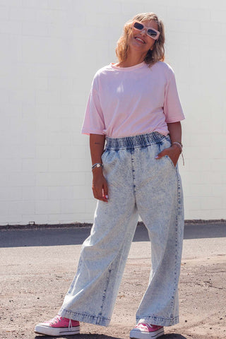 Coastal Stripe Tee - Pink