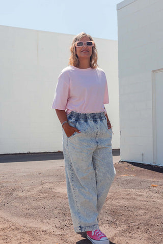 Coastal Stripe Tee - Pink