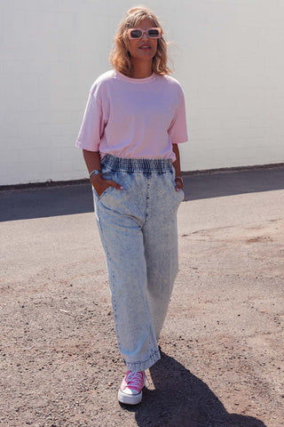 Coastal Stripe Tee - Pink
