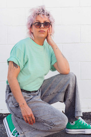 Coastal Stripe Tee - Green