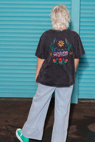 Cosmic Rodeo Tee - Charcoal