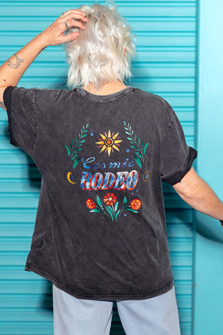 Cosmic Rodeo Tee - Charcoal