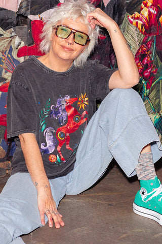 Cosmic Rodeo Tee - Charcoal