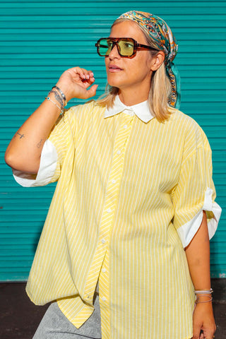 Dasha Shirt - Lemon Stripe
