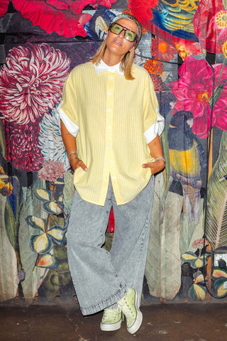Dasha Shirt - Lemon Stripe