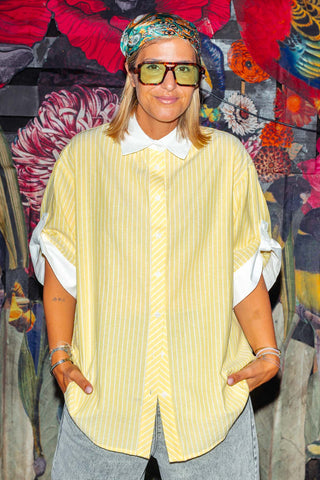 Dasha Shirt - Lemon Stripe