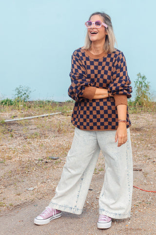 Delphi Jumper - Mocha Check