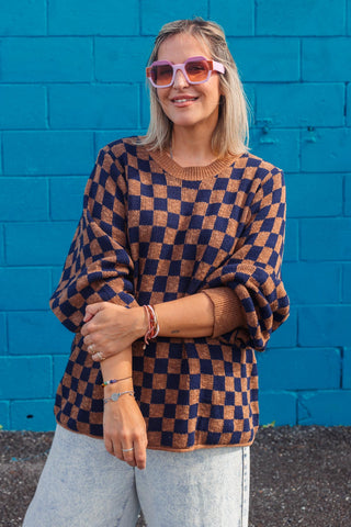 Delphi Jumper - Mocha Check