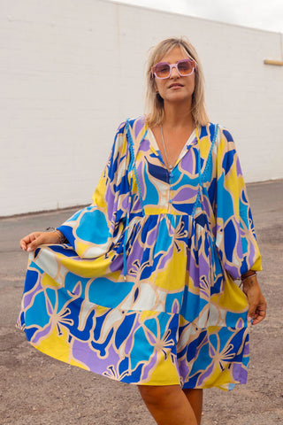 Eden Tunic - Blue Tropics
