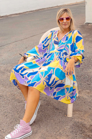 Eden Tunic - Blue Tropics