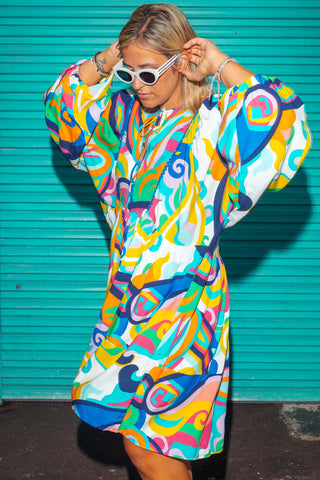 Eden Tunic - Flower Child Blue