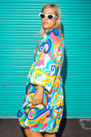Eden Tunic - Flower Child Blue