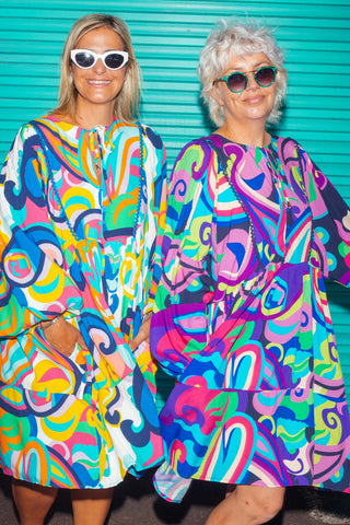 Eden Tunic - Flower Child Blue