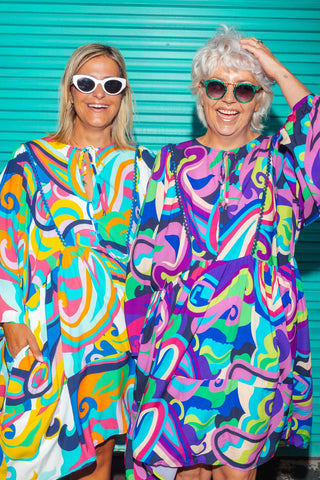 Eden Tunic - Flower Child Blue