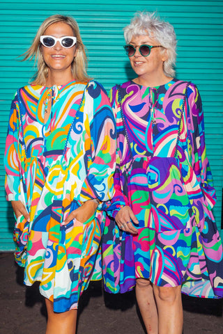 Eden Tunic - Flower Child Blue