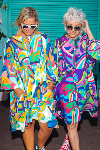 Eden Tunic - Flower Child Blue